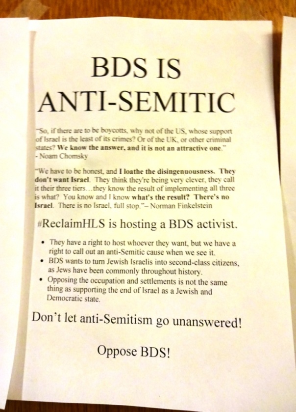 BDS protest
